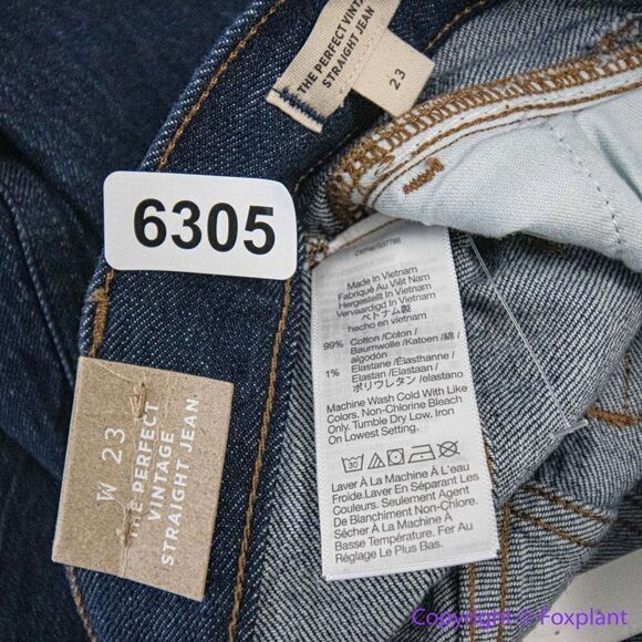 NEW Madewell The Perfect Vintage‎ Straight Jean in Greenhaven Wash, 23 - Picture 14 of 15